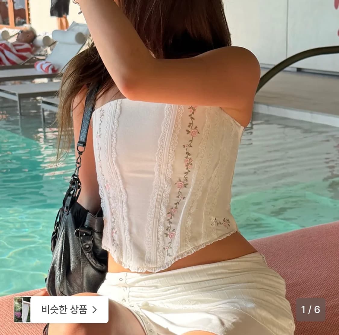 글로니 로즈레이스코르셋탑 S 상품이미지1