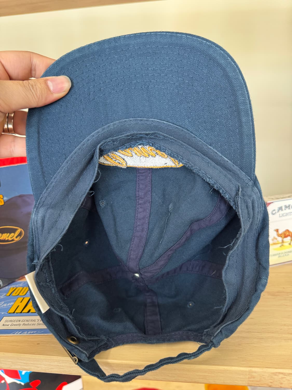 빈티지 카멜 볼캡 상품이미지2