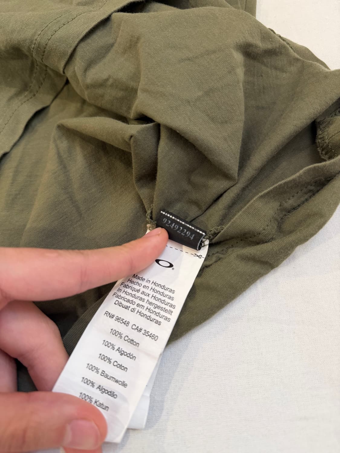 오클리 카모 빅로고 반팔 티셔츠 올리브 카키 상품이미지5