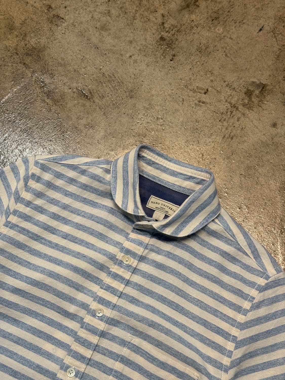 44-55 ) NANO UNIVERSE Stripe Shirt  상품이미지5