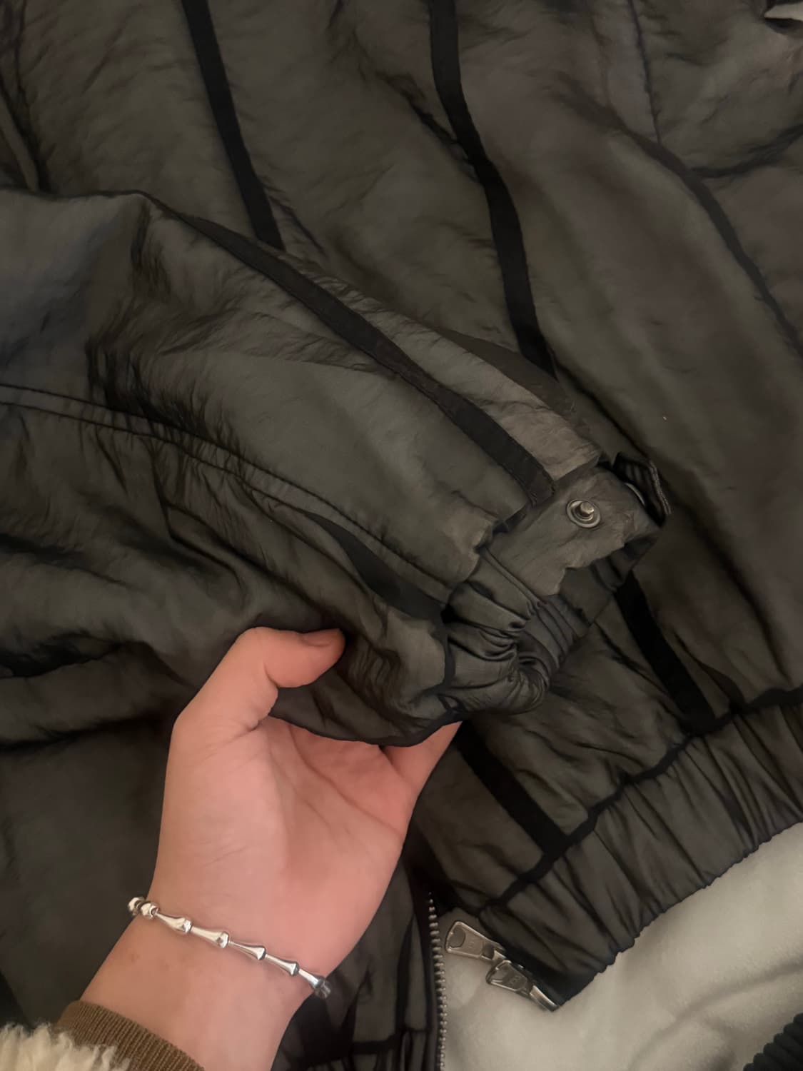 인사일런스 더블레이어드 플러피 점퍼 M 상품이미지6