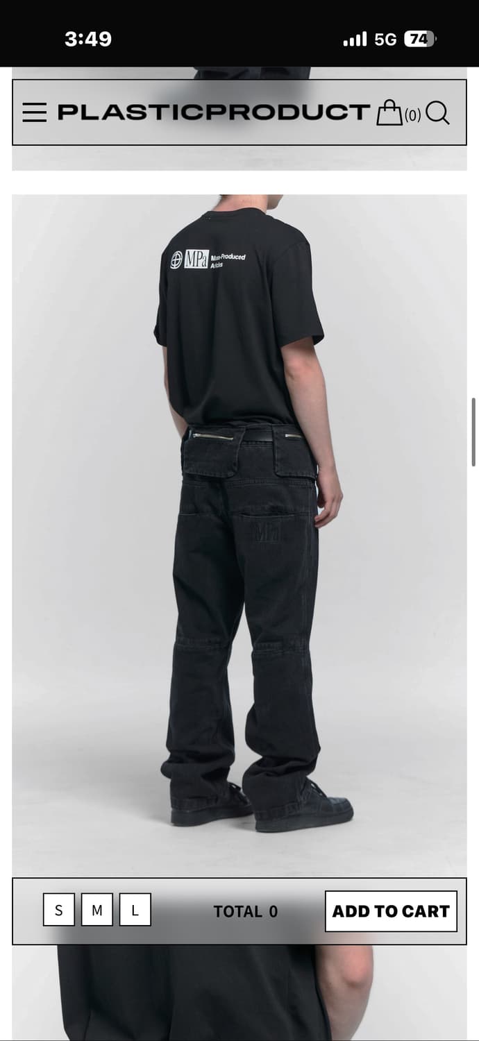 플라스틱프로덕트 데님팬츠 상품이미지2