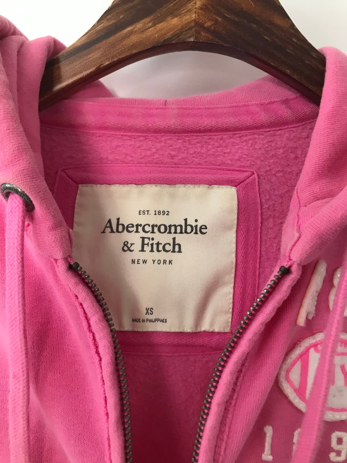 아베크롬비 y2k 와투케 핑크 딱붙 후드집업 상품이미지6