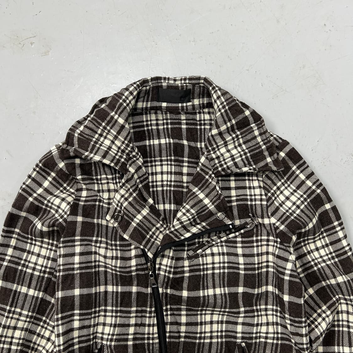 CRVX 체크드 싱글 집업  상품이미지2