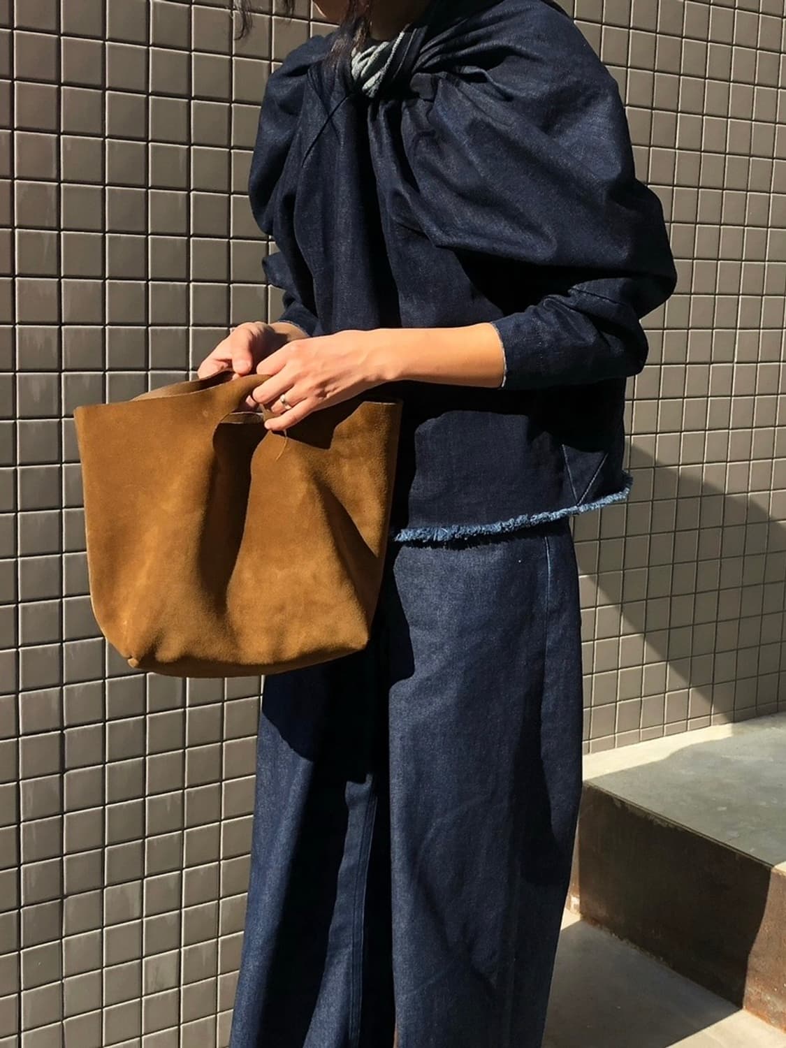 [0] 언유즈드 14aw 데님 드레이핑 컷오프 풀오버 상품이미지8