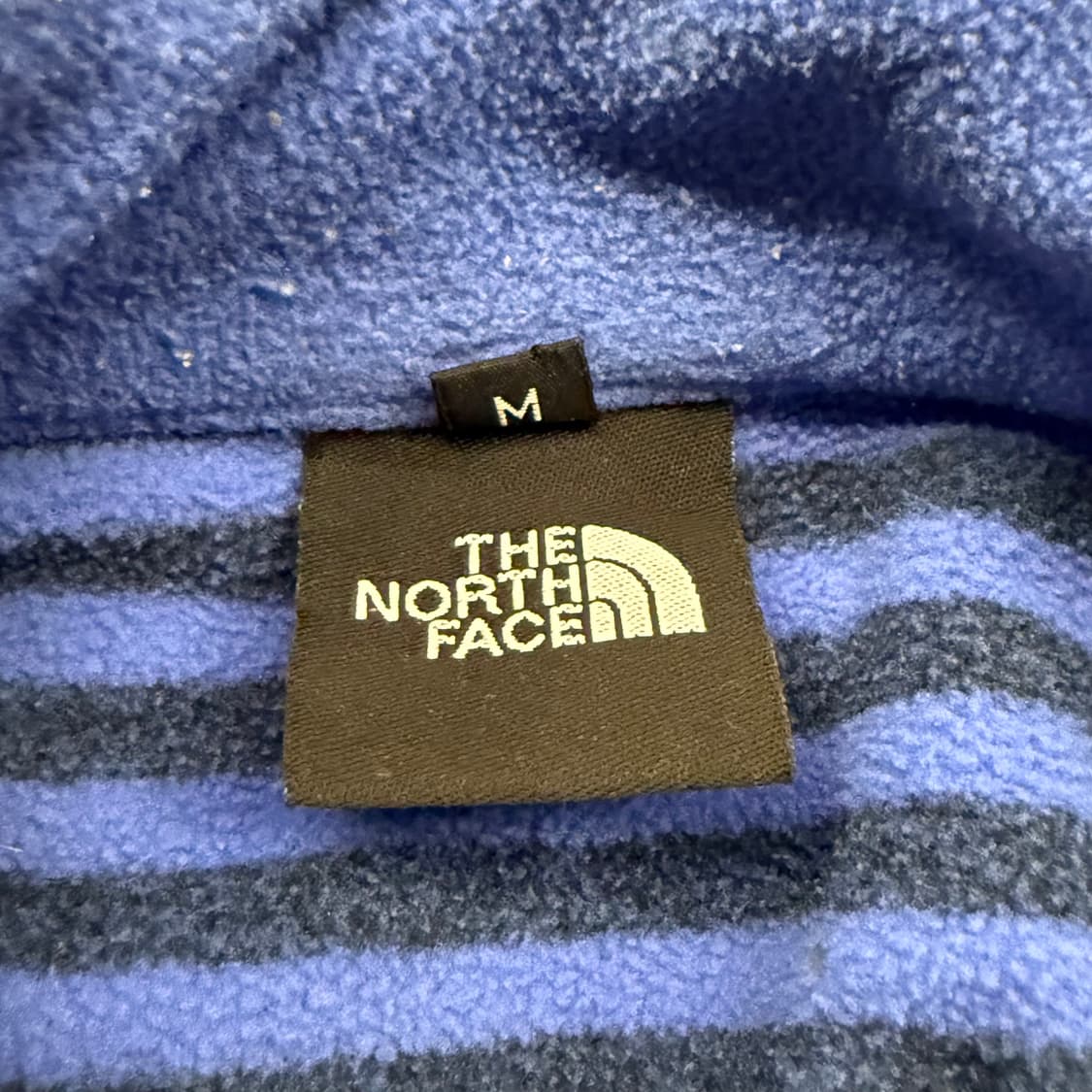 노스페이스 블루 네이비 스트라이프 후리스 플리스 집업 상품이미지6