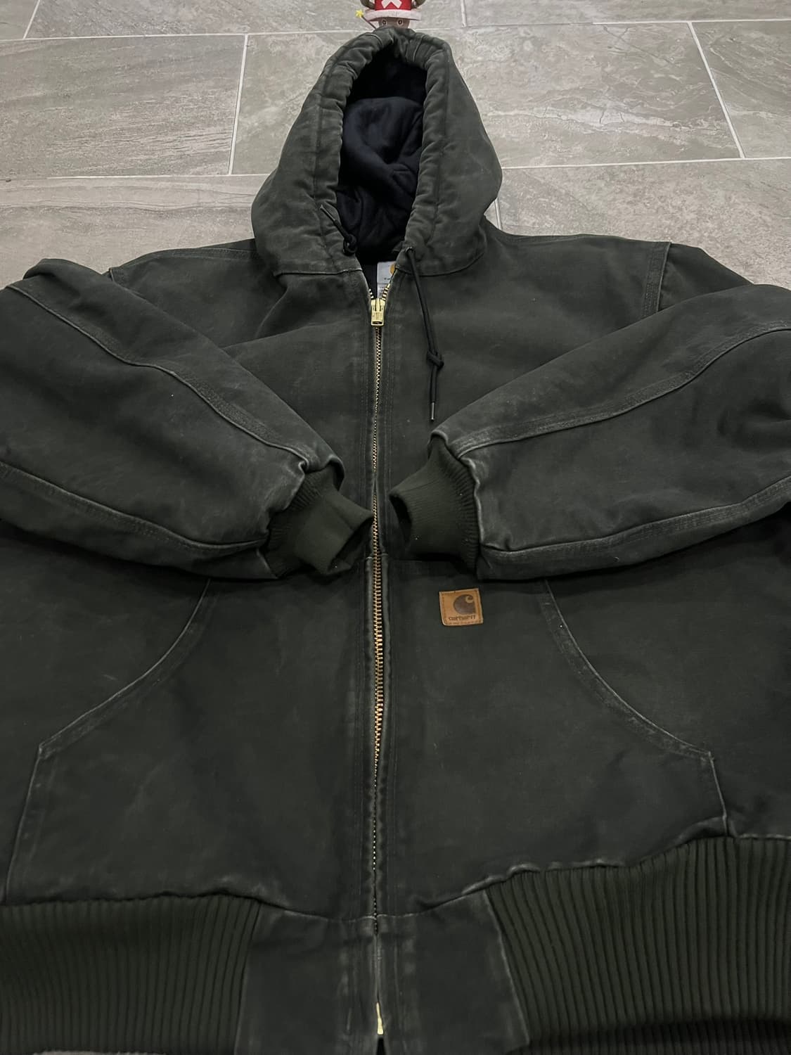 (XL) 칼하트 후드 덕 액티브 자켓 J130 MOS 모스그린 상품이미지6