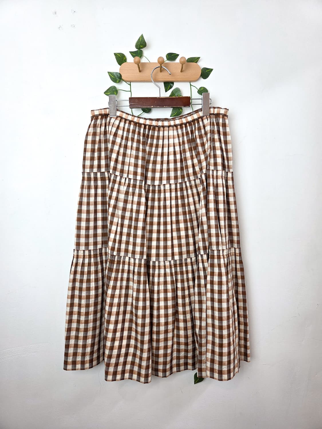 체크 캉캉 롱스커트 상품이미지4