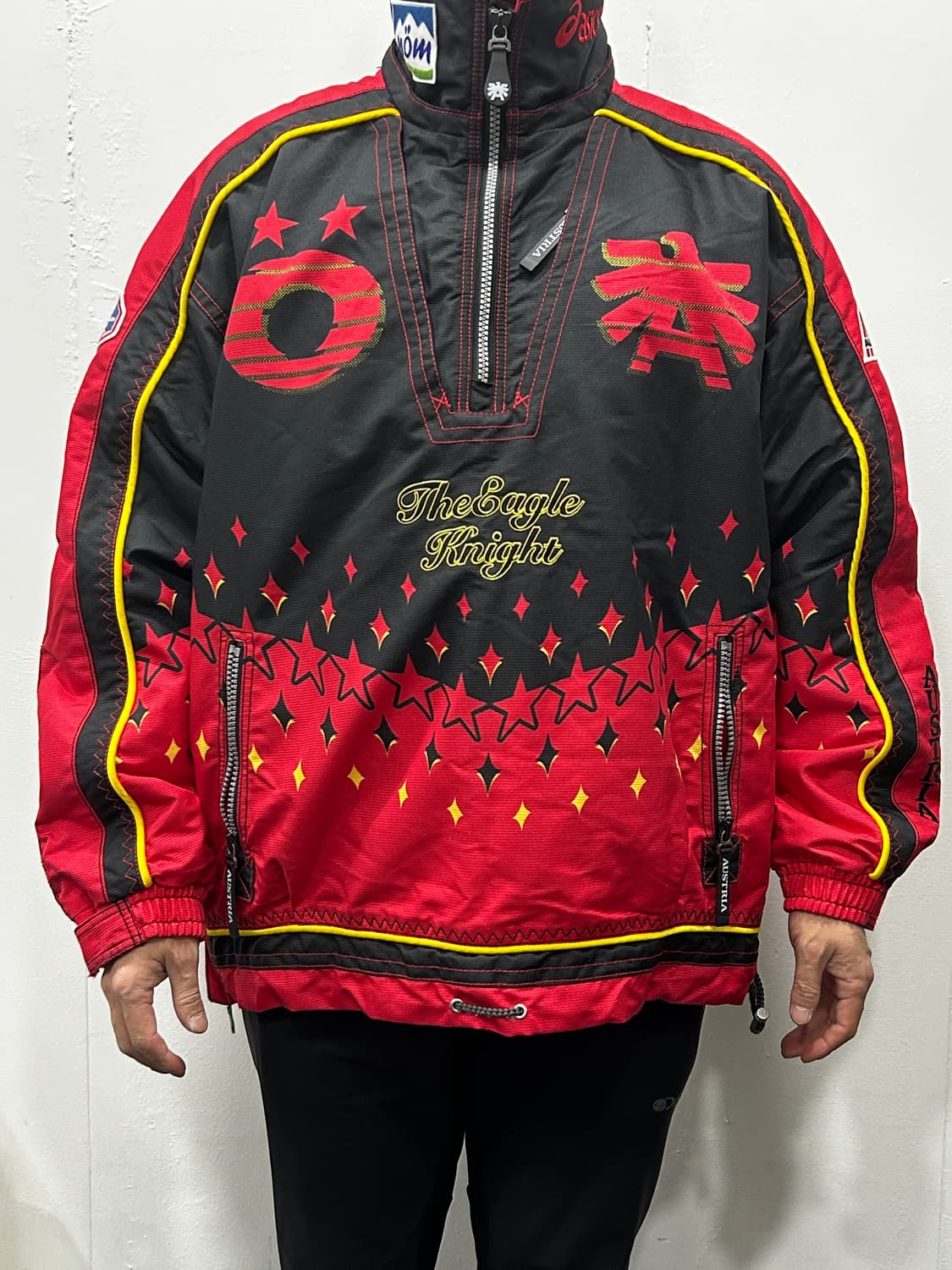 아식스 오스트리아 팀 스키 바람막이 아노락 남성 105-110 상품이미지2