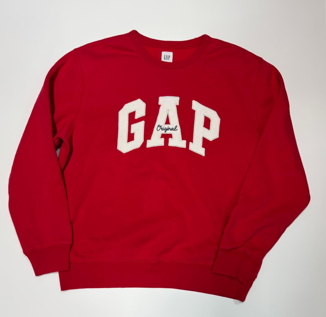 GAP 갭 레드 스웻 기모 맨투맨 L 상품이미지1