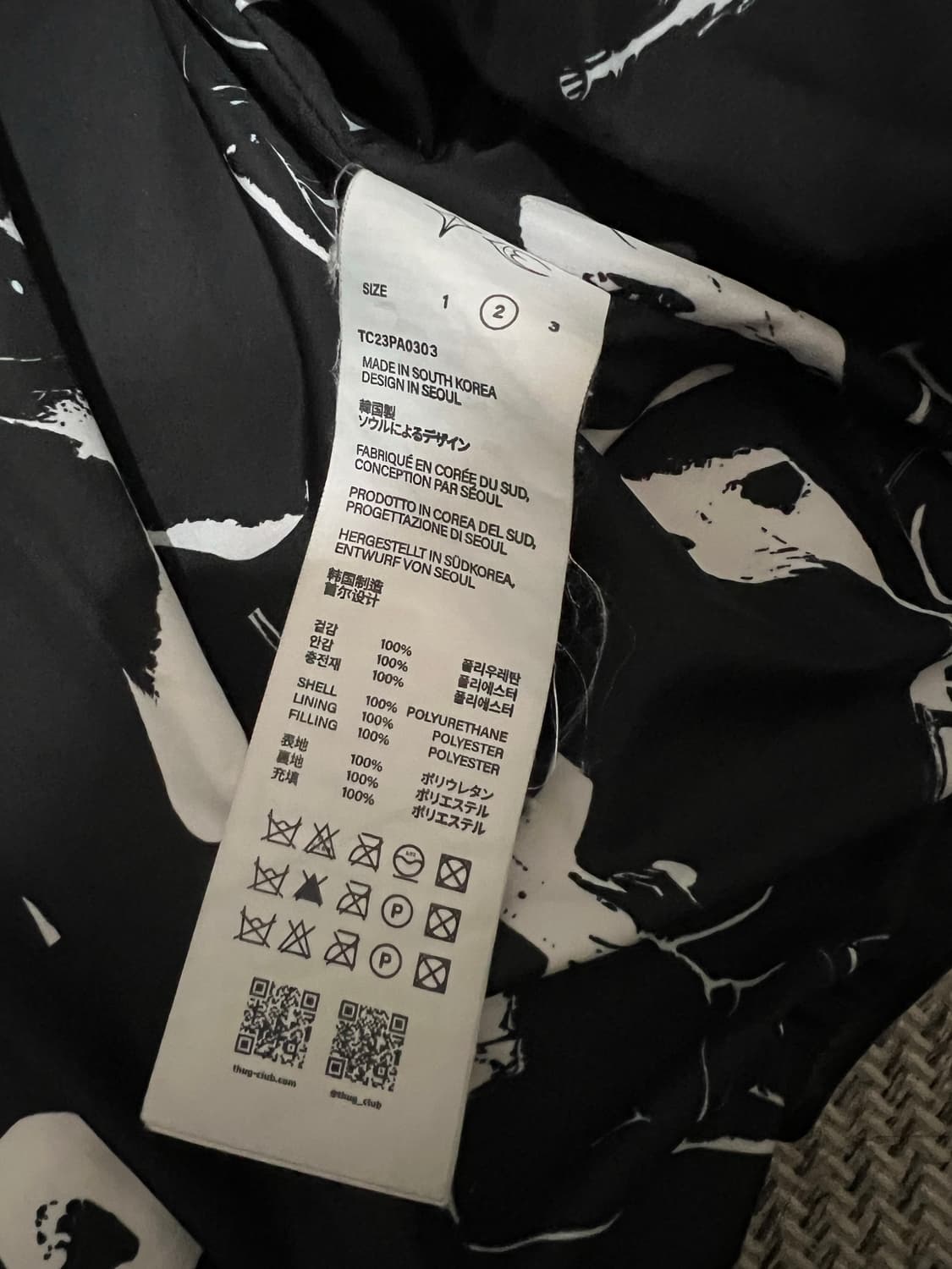 떠그클럽 패딩 2사이즈 상품이미지2