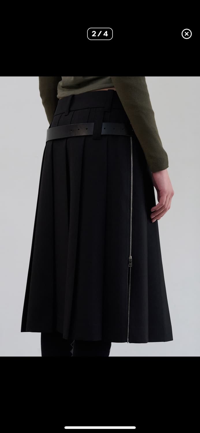 LCDC TM 플리츠 지퍼 스커트 상품이미지2