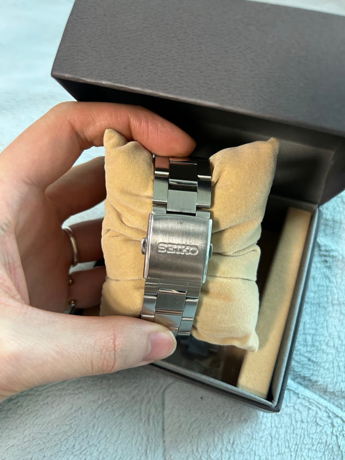 세이코 프레사지 오토매틱 메탈시계 흰판 백판 sary055 상품이미지4