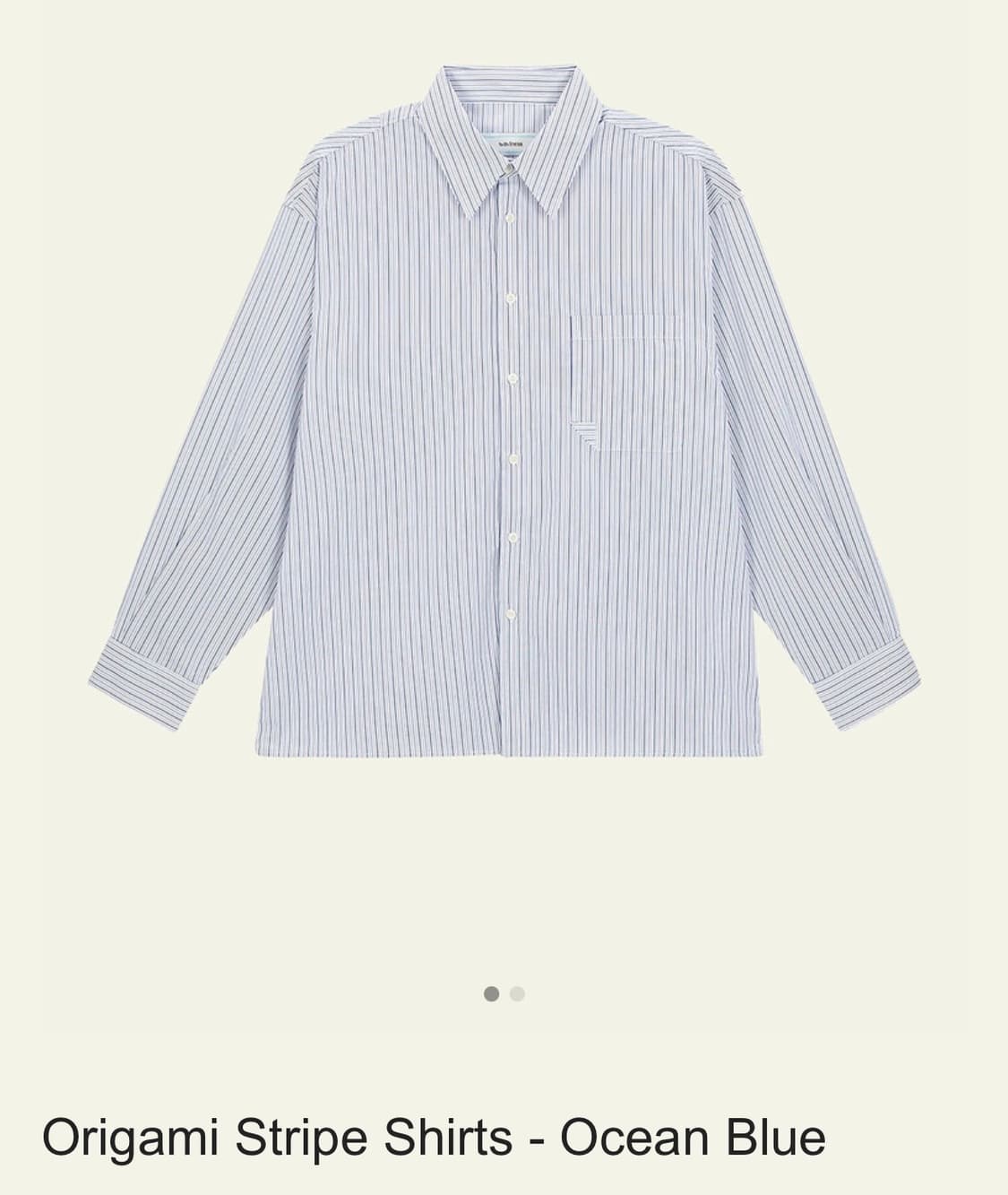 [2] 웨이비니스 오리가미 셔츠 오션블루 상품이미지1