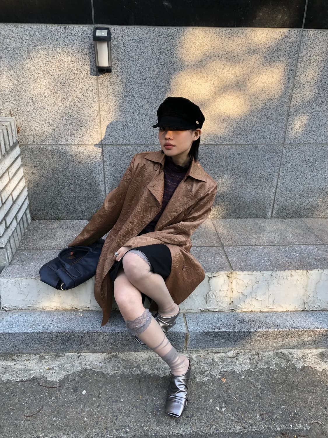 crinkle double trench jk  상품이미지4