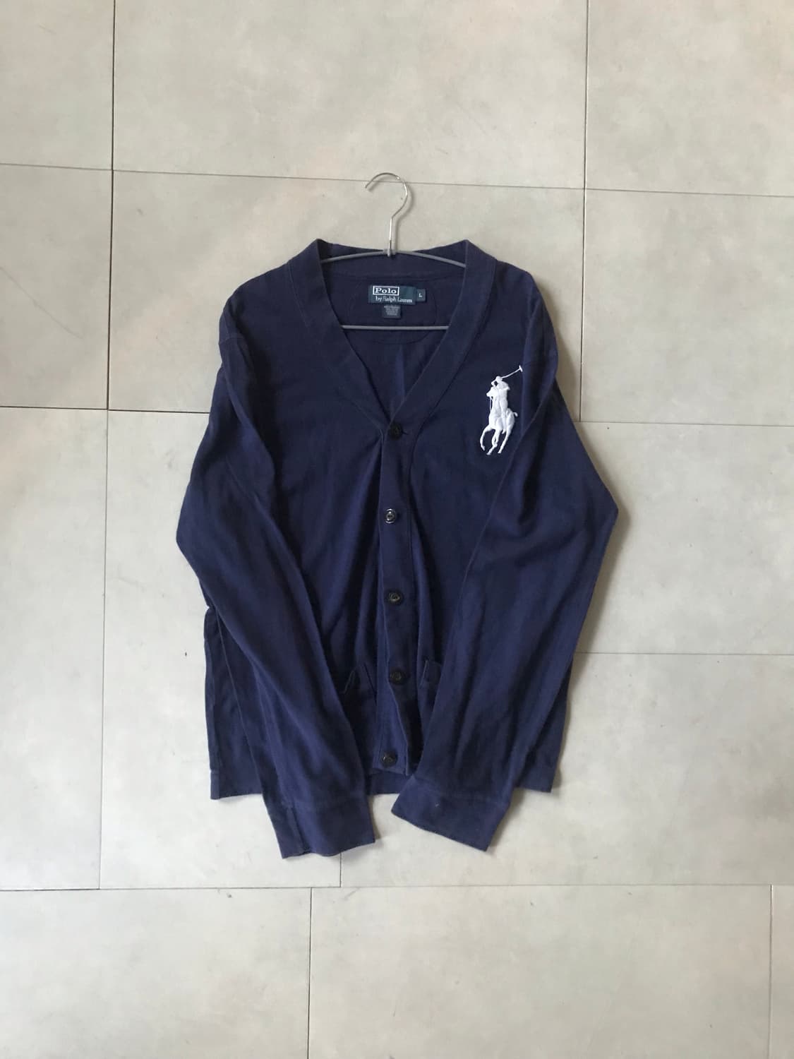 폴로 네이비 빅포니 가디건 상품이미지6