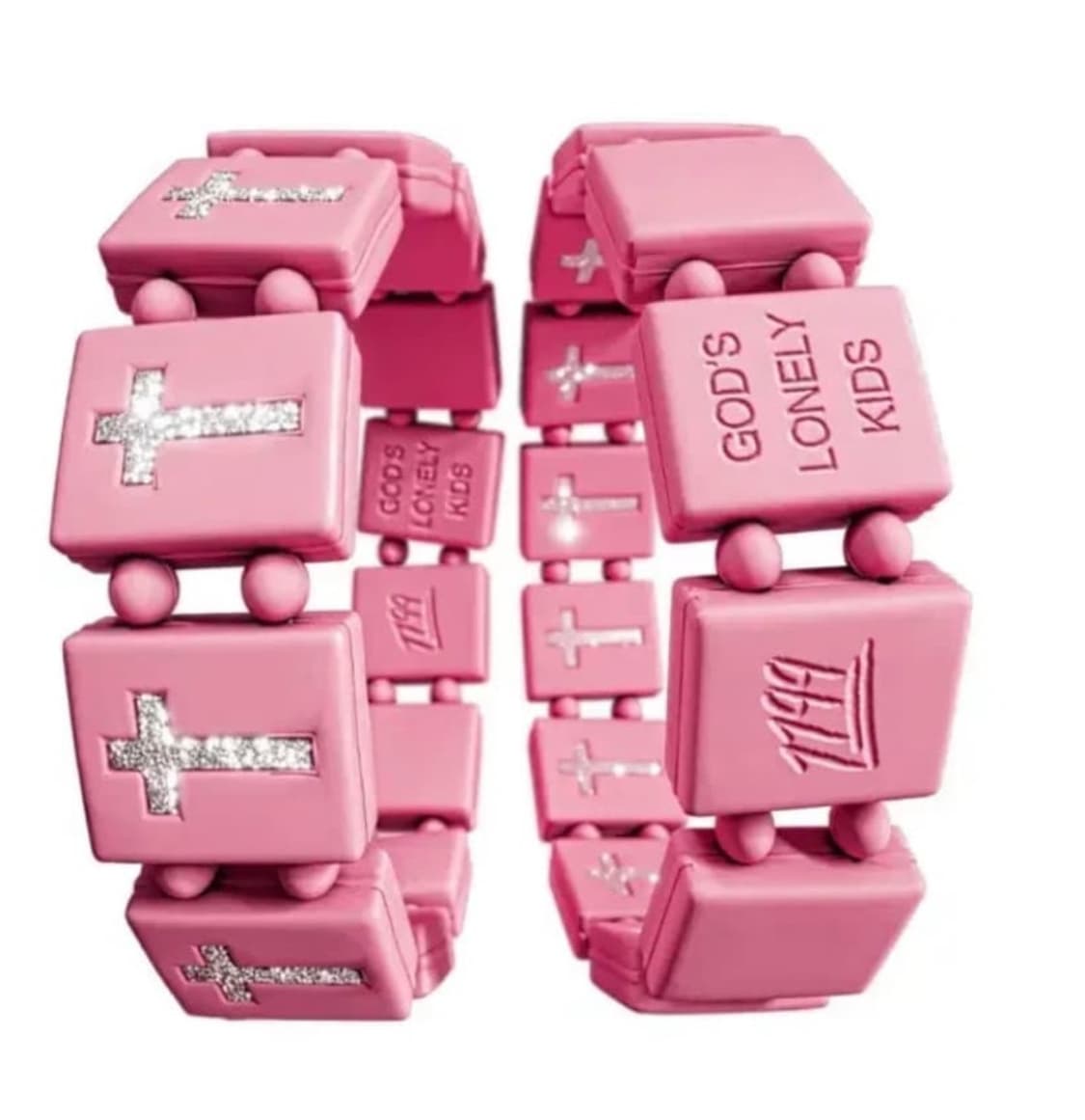 1199 bazo pink cross bracelet 상품이미지1