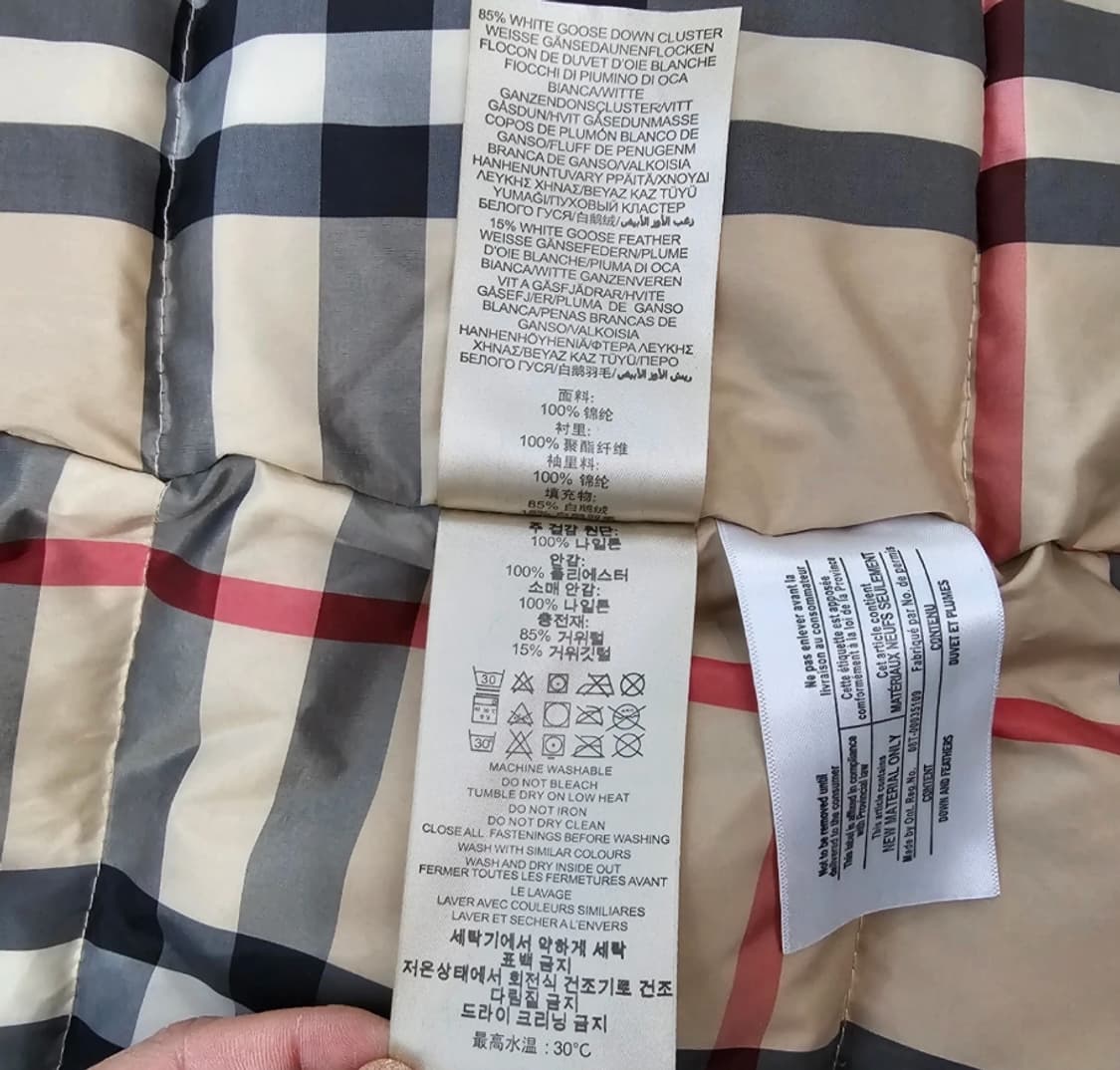 버버리 브릿 여성 패딩 코트 블랙 ~66 상품이미지8