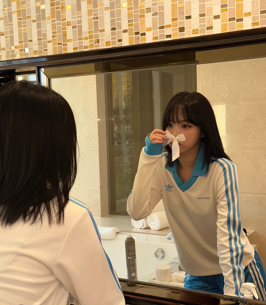 아디다스 x 스포티 앤 리치 롱슬리브 풋볼 저지 크림 화이트 S 상품이미지3
