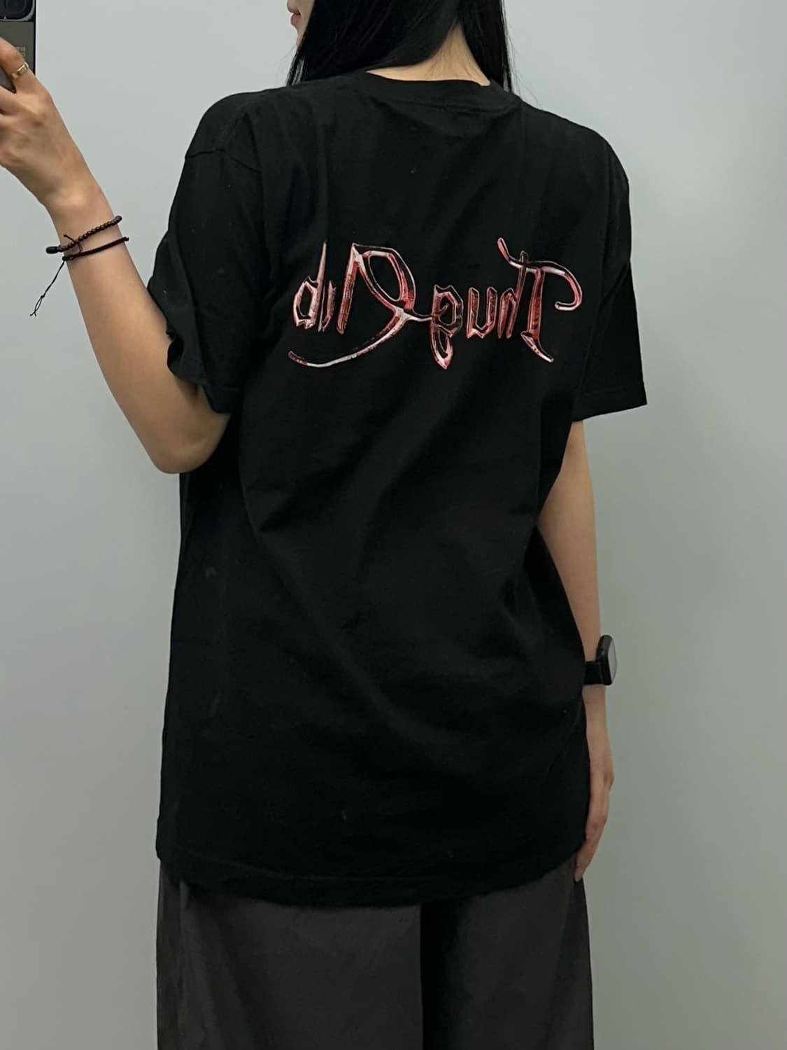 떠그클럽 사탄 블랙 반팔 티셔츠  상품이미지2