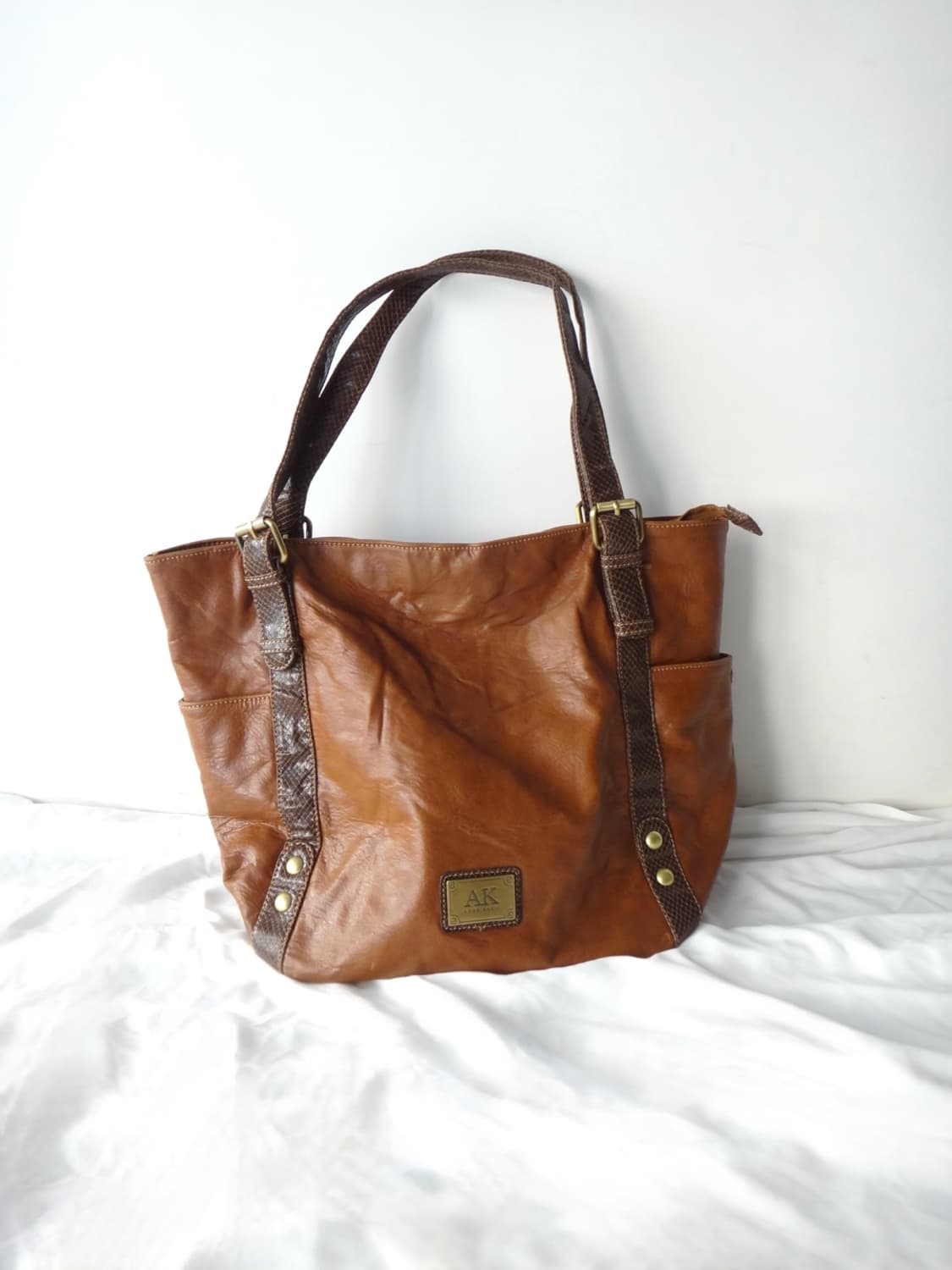 ANNE KLEIN crack leather shoulder bag  상품이미지1