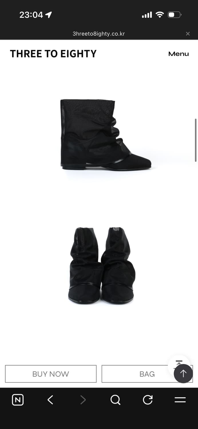 쓰리투에이티 메쉬 링클 부츠 245 상품이미지2