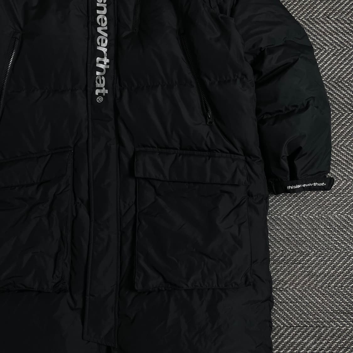 디스이즈네버댓 스펠아웃 빅로고 다운 롱패딩o 3676 상품이미지3