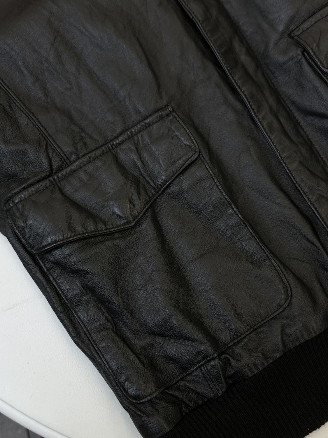 브이맨 90s U.S.A.F 타입 A-2 레더 자켓 상품이미지6