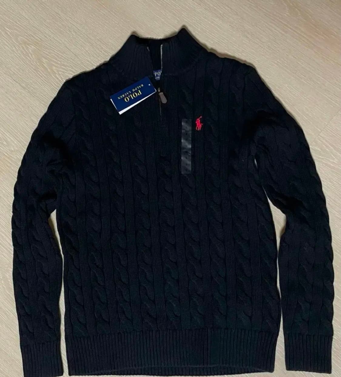 폴로 반집업 니트 상품이미지1