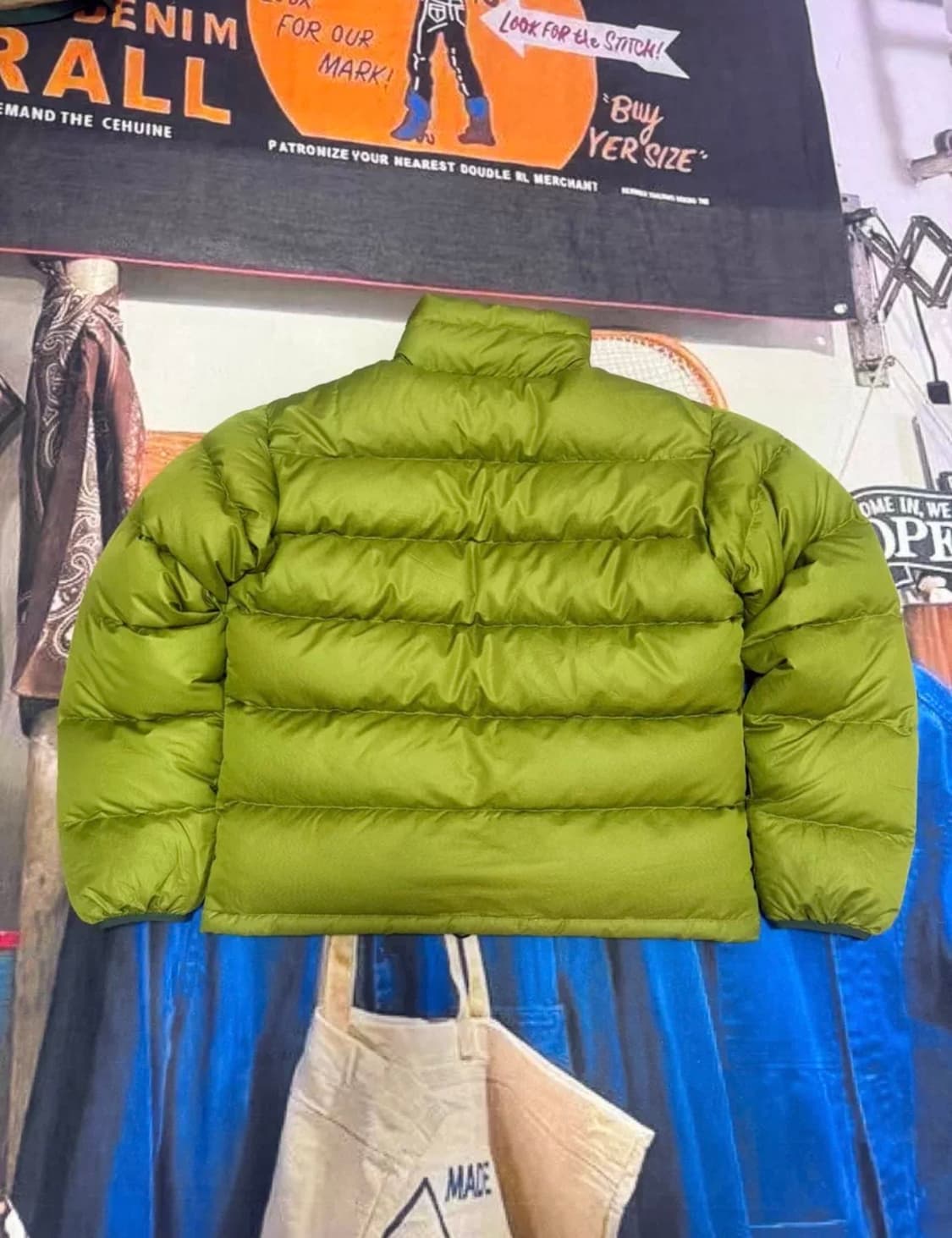 (S)00s 파타고니아 패딩 빈티지 패커블 그린 아보카도 상품이미지4