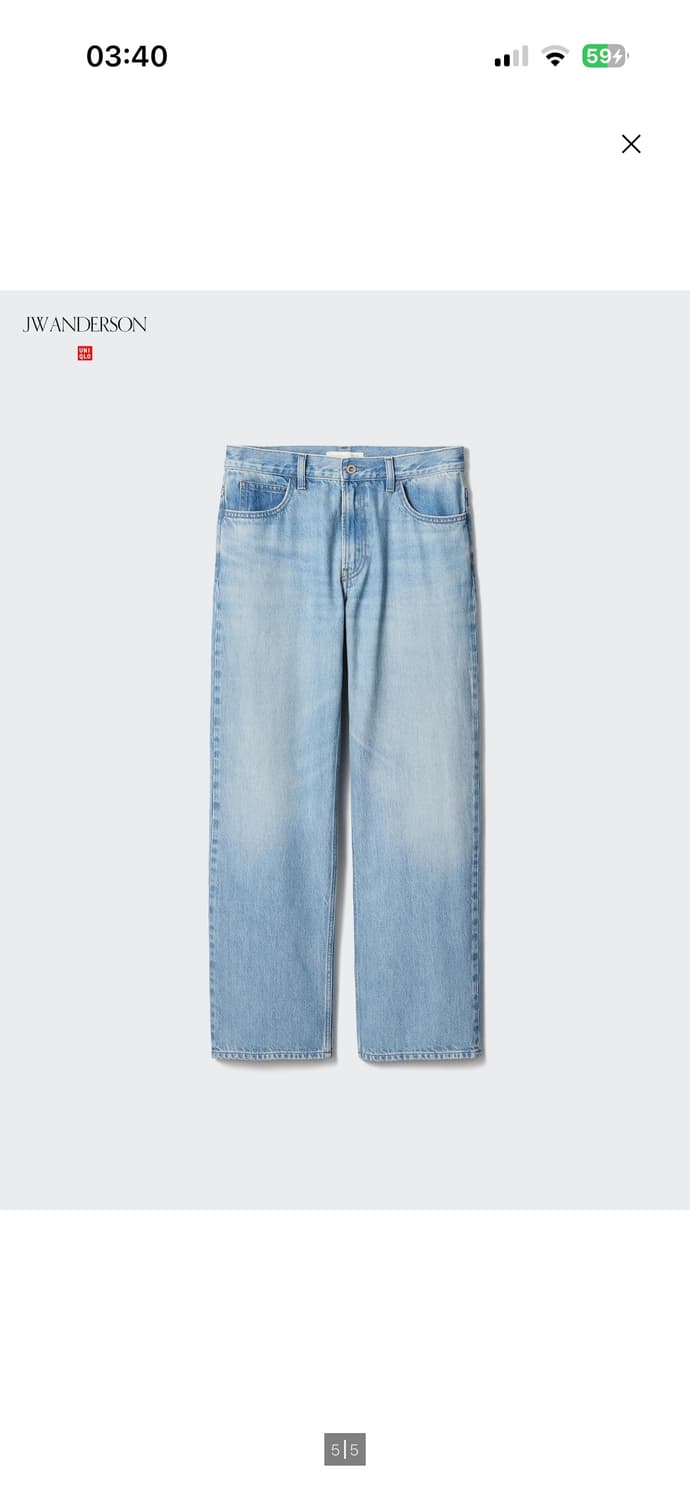 유니클로 x JW 앤더슨 스트레이트 진 31 상품이미지1