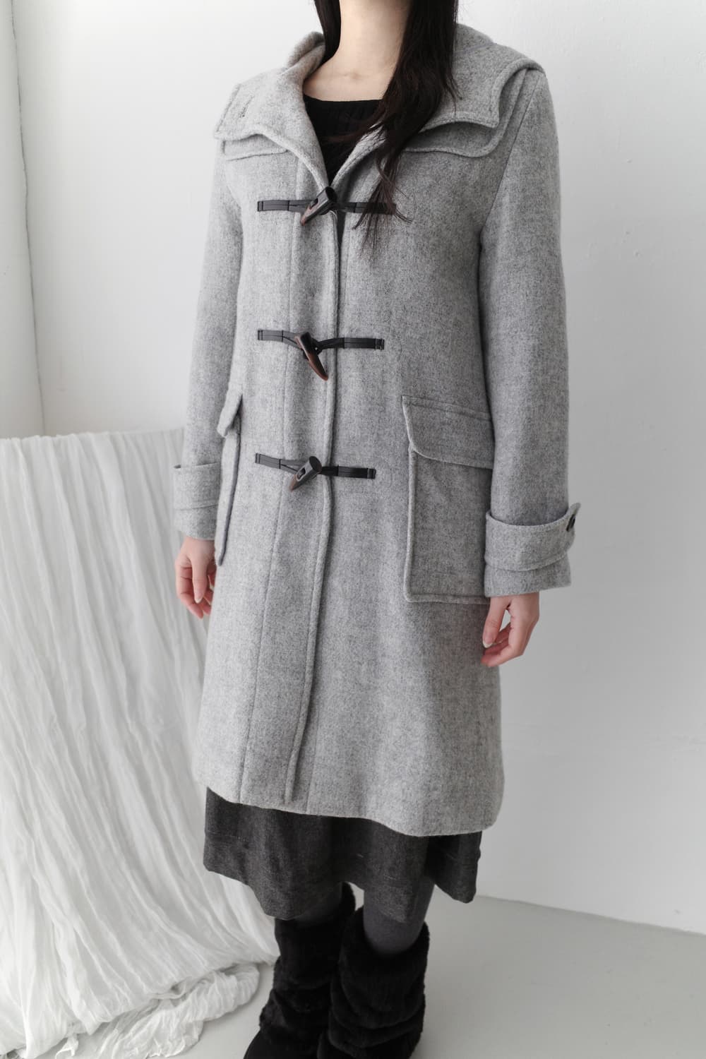 duffle long hood coat  상품이미지6