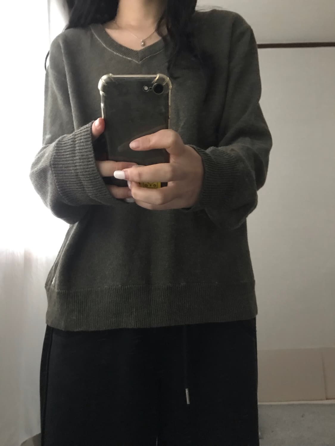 폴로 진스 카키 루즈핏 니트 상품이미지2