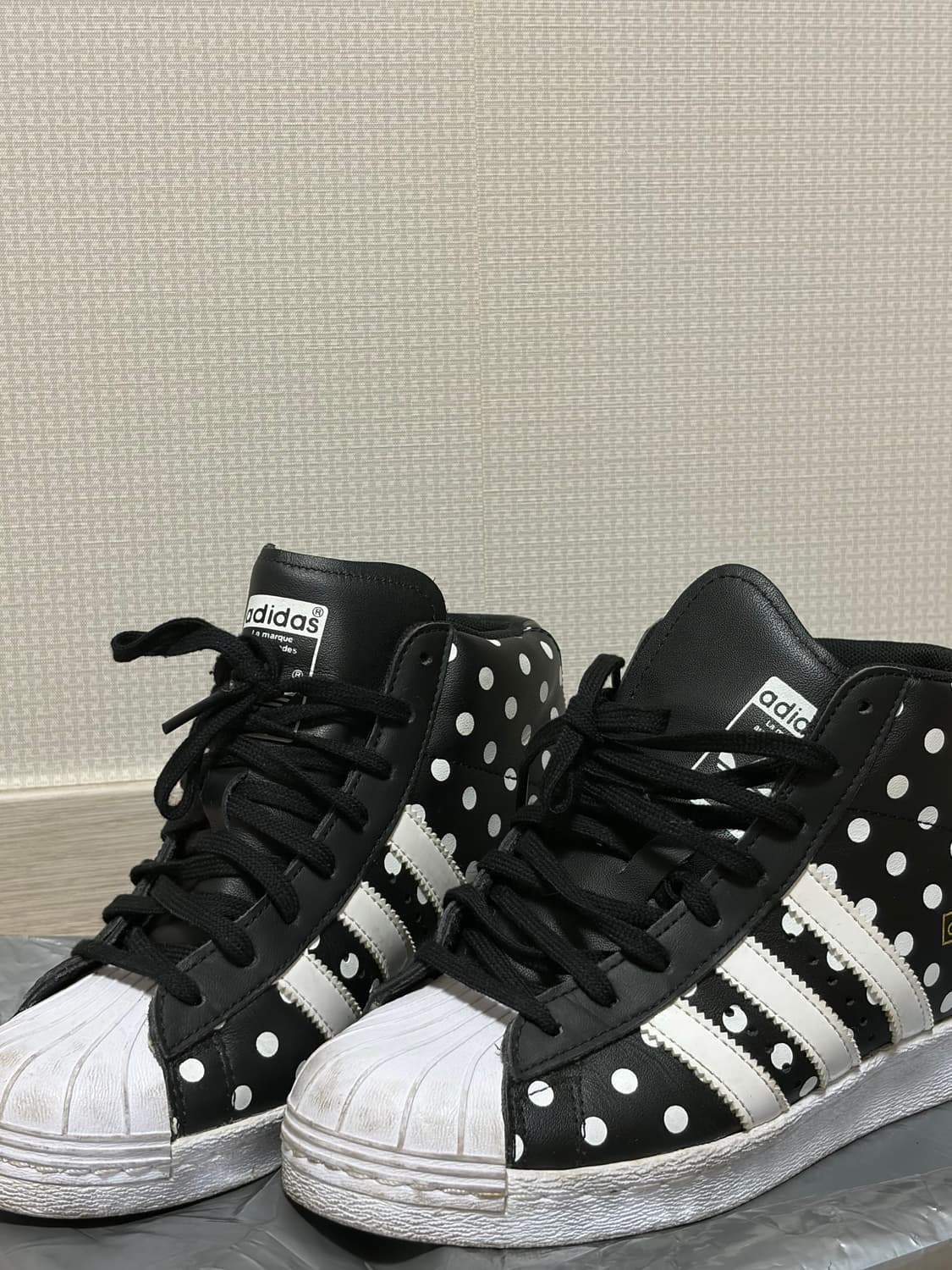 아디다스 슈퍼스타 업 달마시안 도트 225-230 상품이미지1