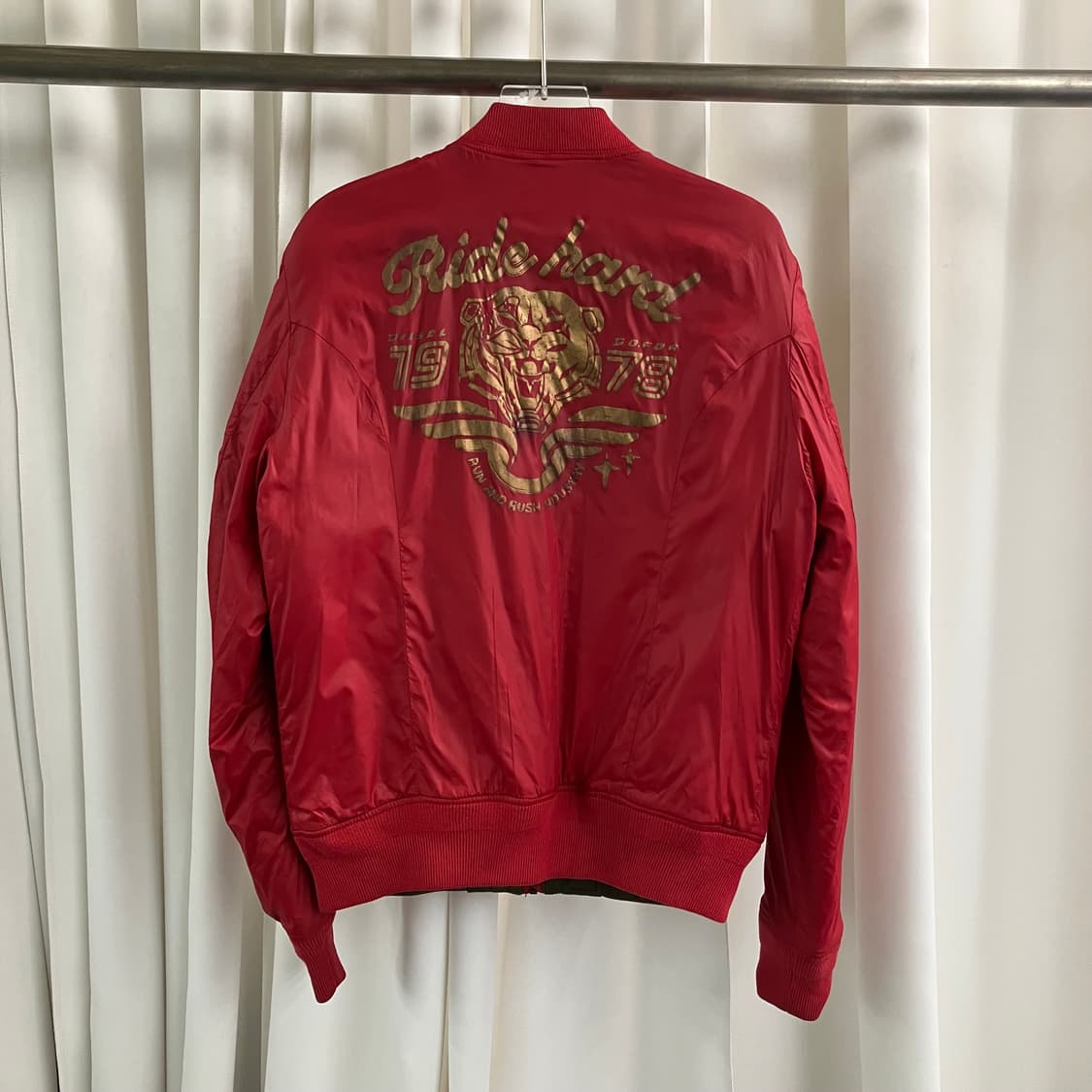 디젤 리버시블 패치 봄버 자켓 M 상품이미지2