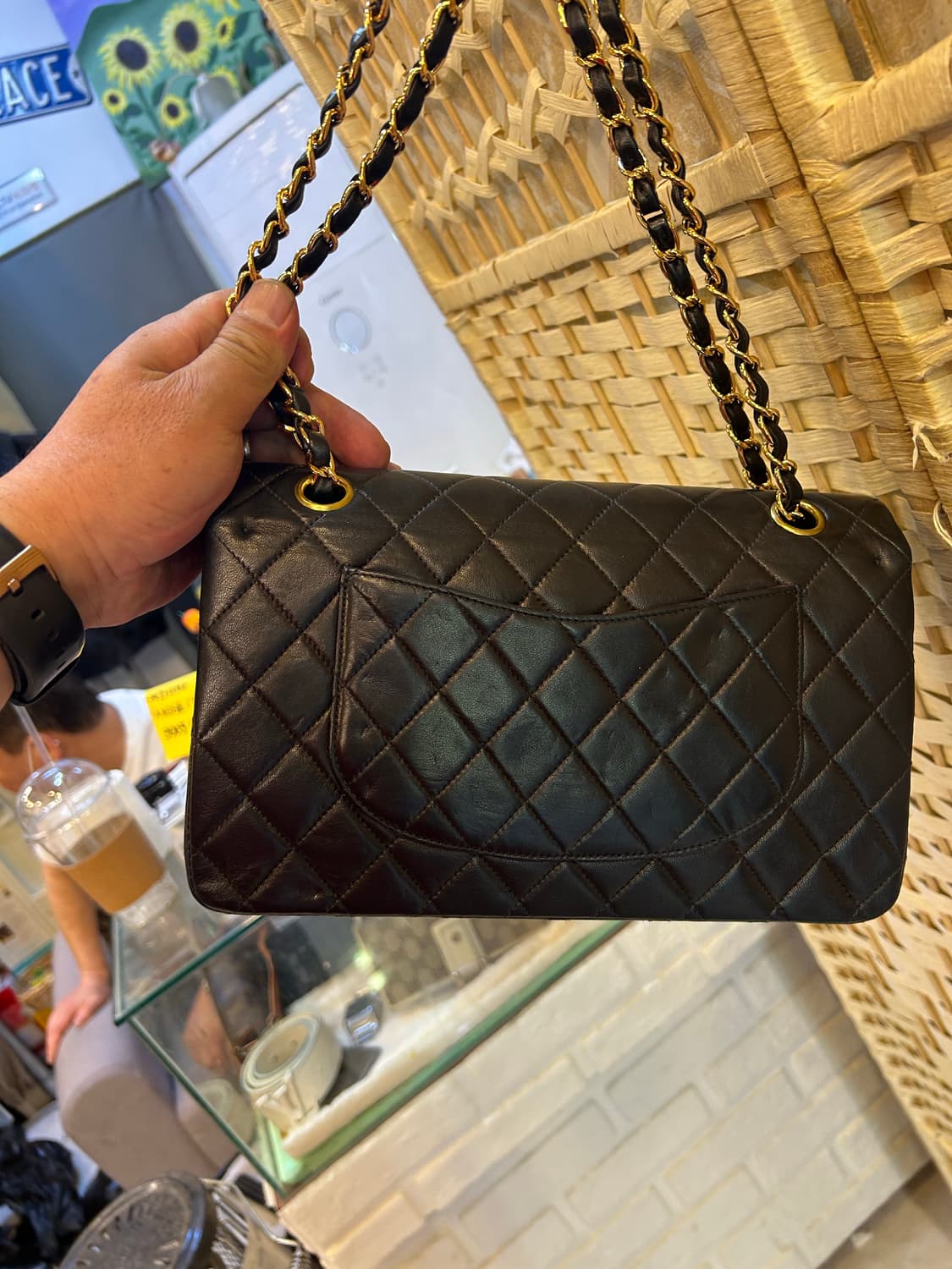 정품 샤넬 빈티지 램스킨 클래식 백 팝니다 상품이미지4