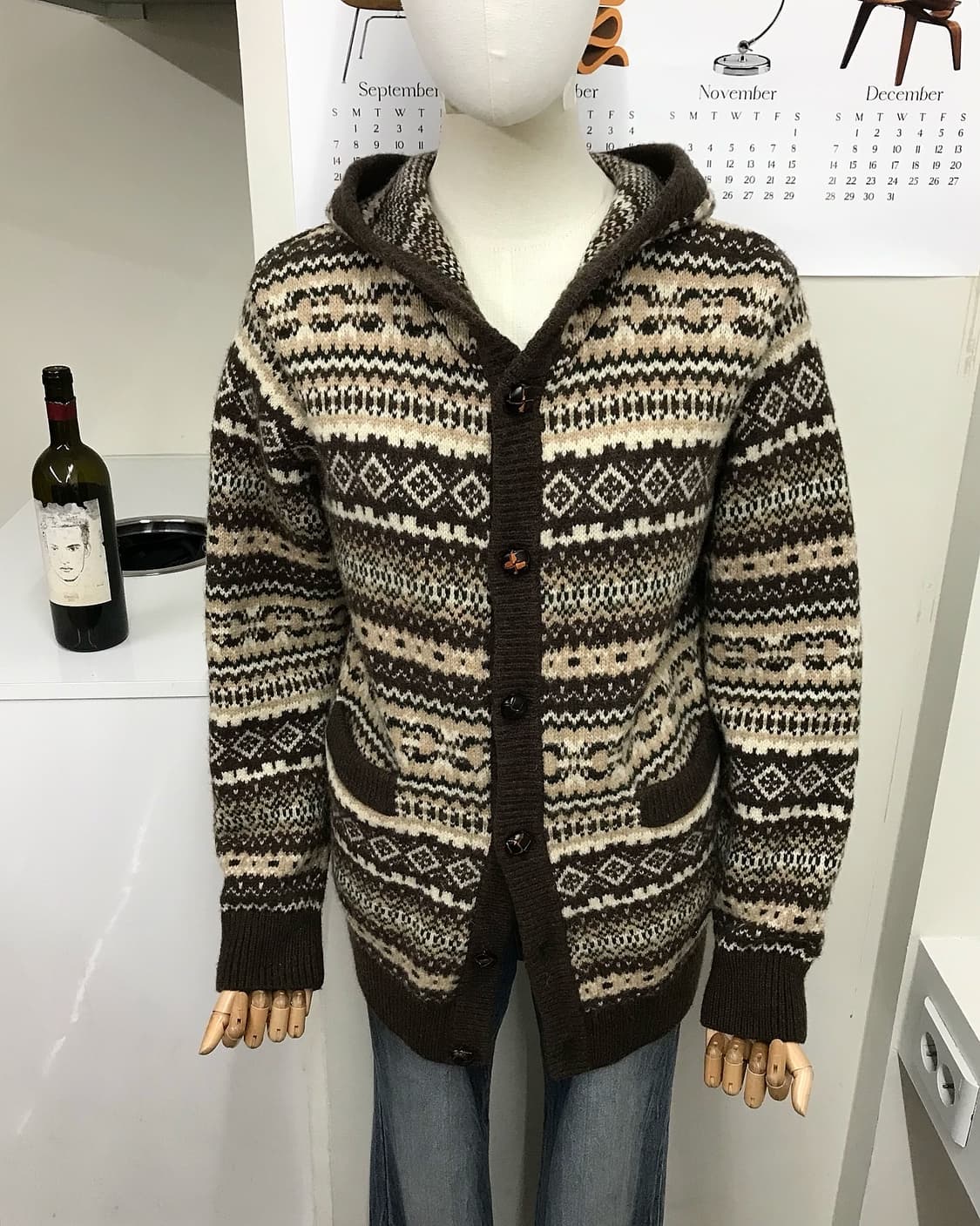 버버리 노르딕 페어아일 후드 코위찬 상품이미지8