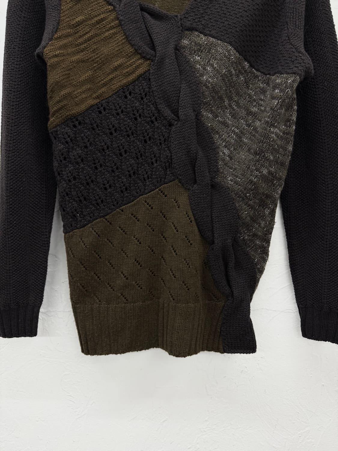 frapbois 패치워크 울 니트 상품이미지3