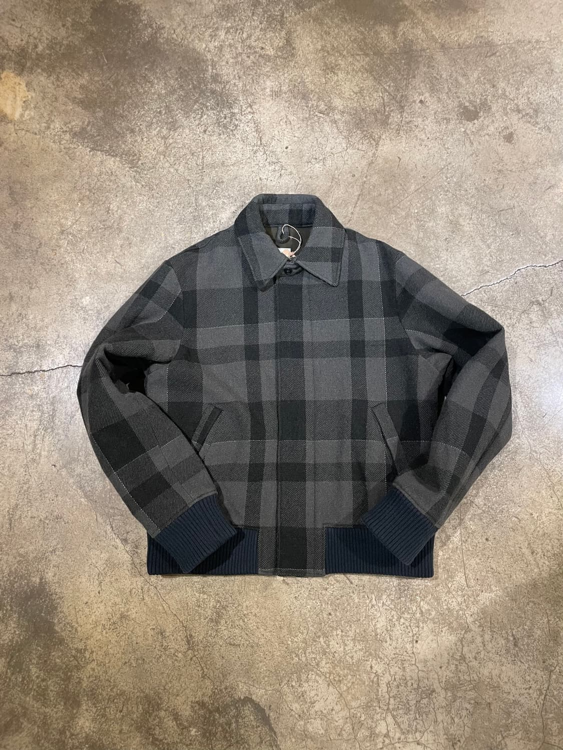 TS-13 울 체크 블루종 자켓 (B5072) 상품이미지1