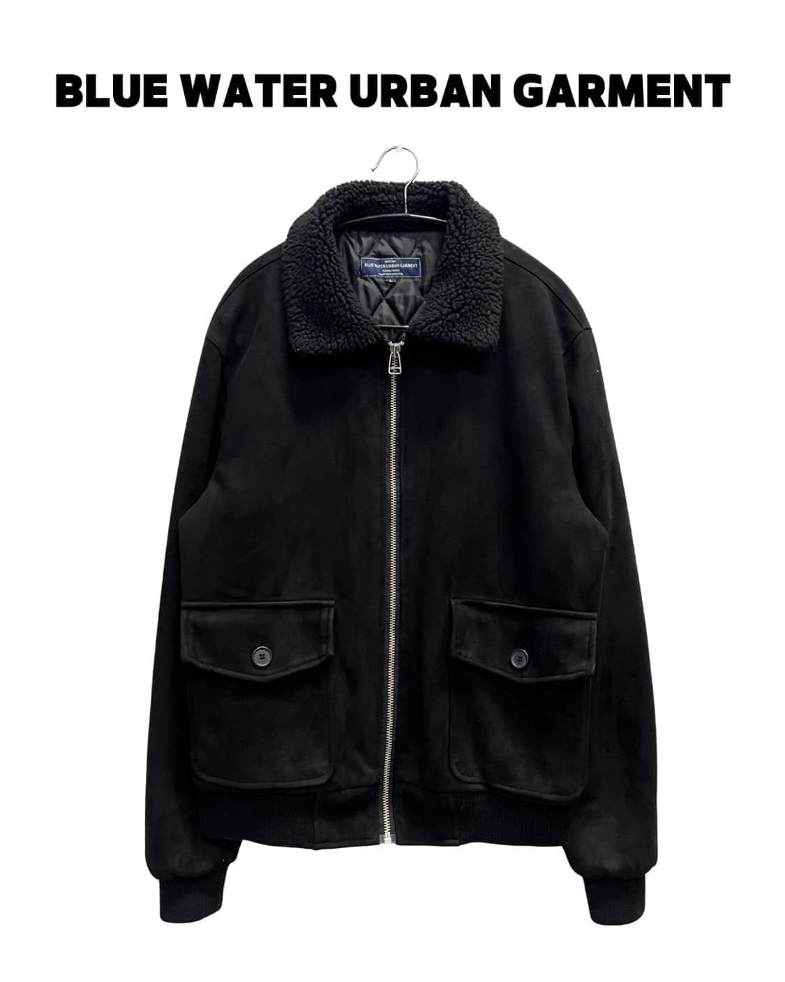 (L) 블루워터 어반가먼츠 양털카라 G-1 자켓 블랙 상품이미지1