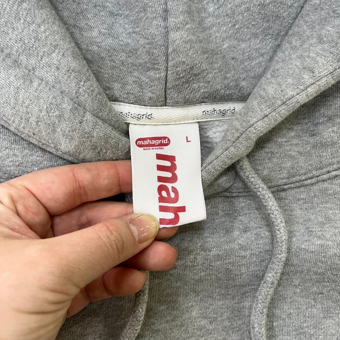 L 마하그리드 그래픽로고 후드티 0323M 상품이미지2