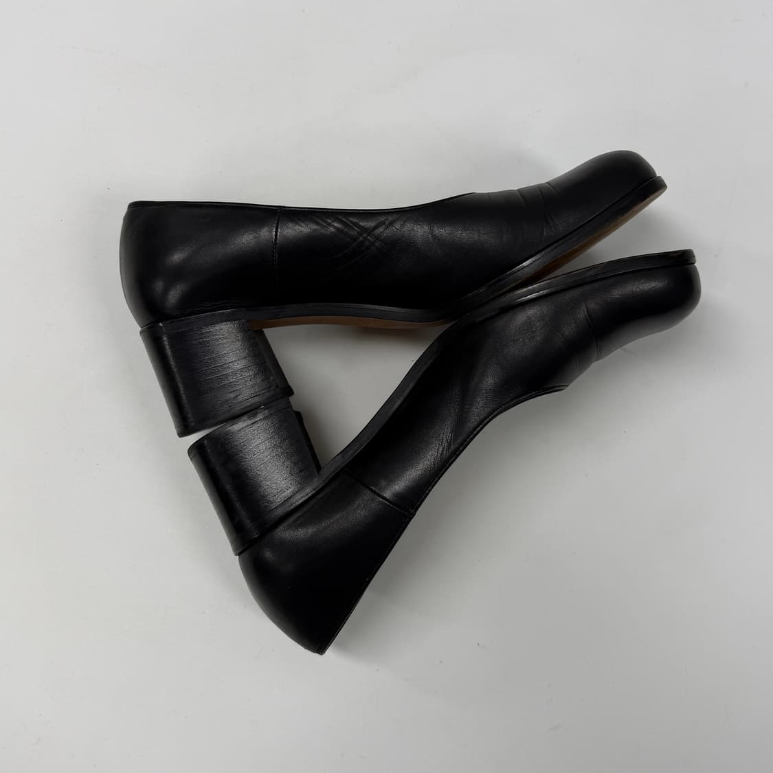 90s Margaret Howell round toe pumps 상품이미지6