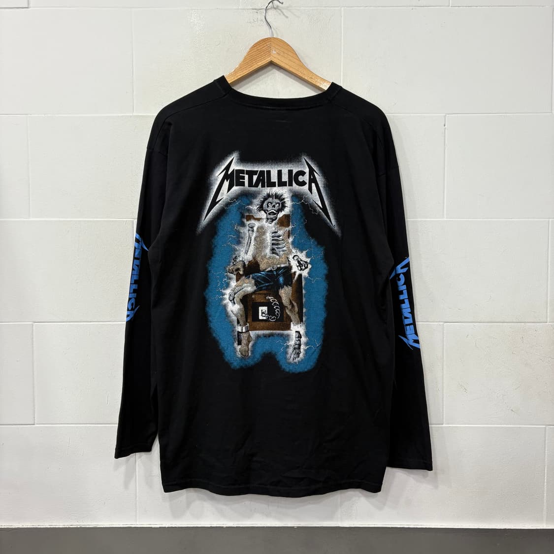 빈티지 메탈리카 프린팅 긴팔티 상품이미지5