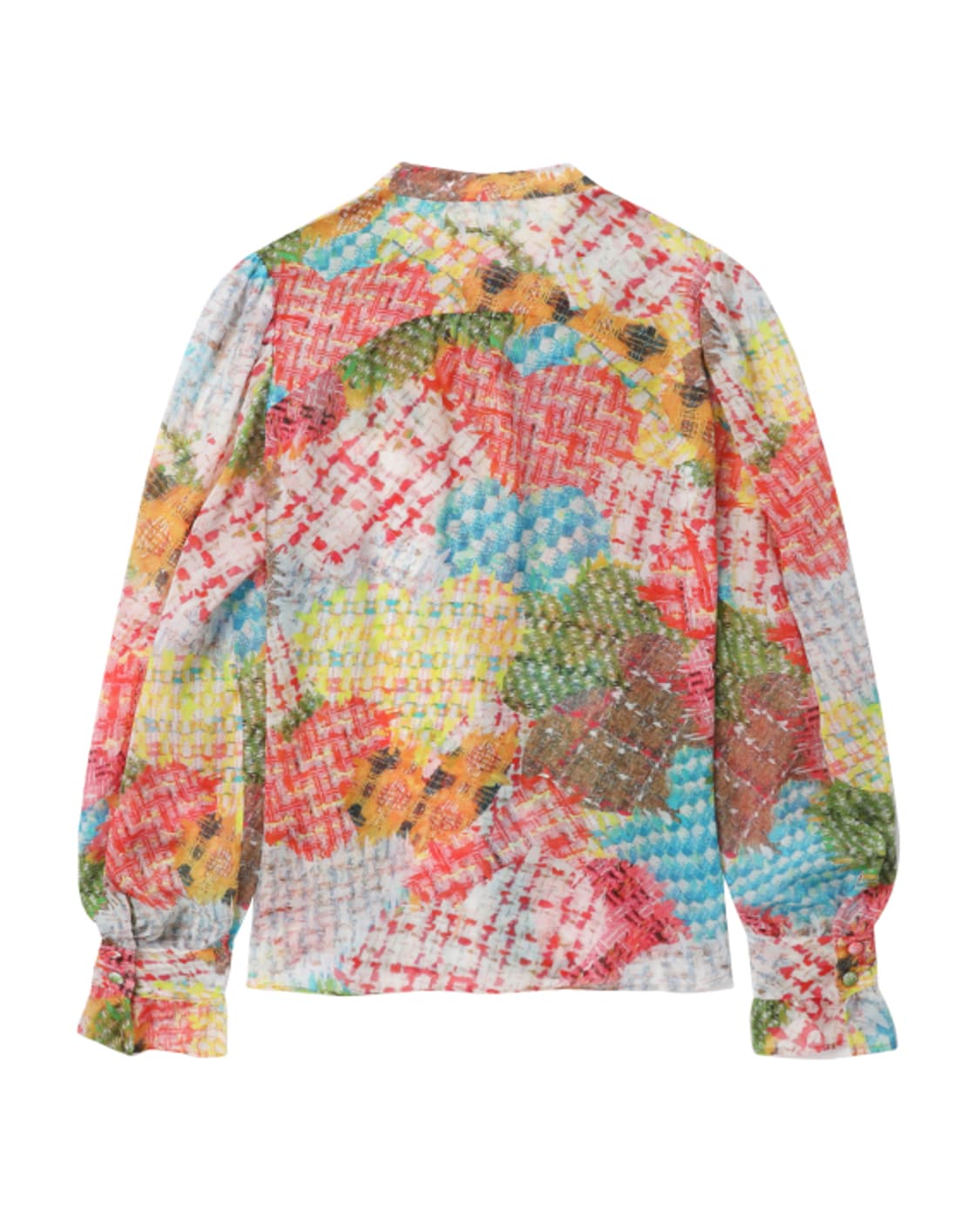 새상품 Tsumori Chisato 패치워크 리본 셔츠 2/3size 상품이미지3
