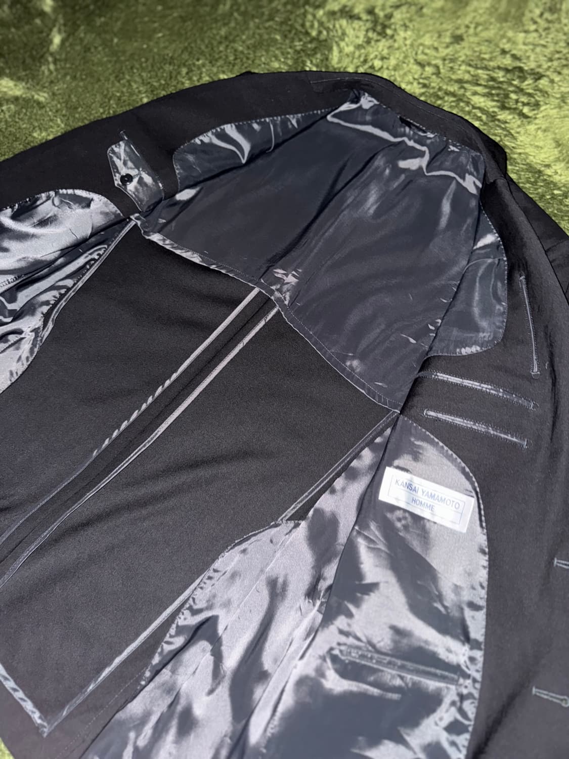 칸사이 야마모토 옴므 클래식 핏 블레이저 자켓 블랙 상품이미지4