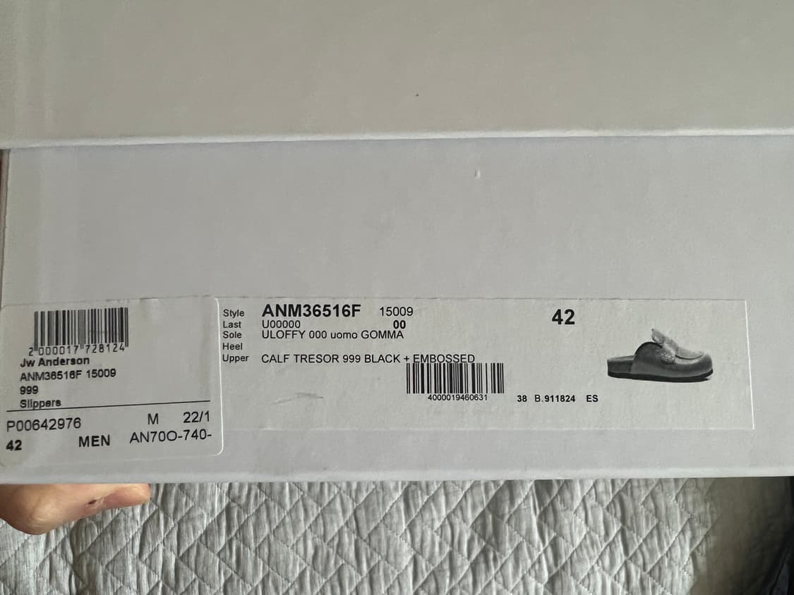 JW앤더슨 블랙 뮬 로퍼 42 상품이미지5