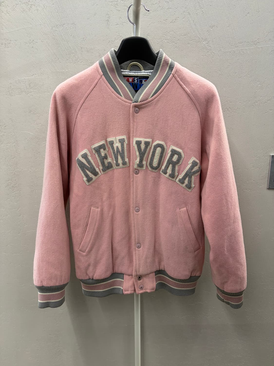 MLB 뉴욕 야구 점퍼 핑크 100-105 상품이미지2