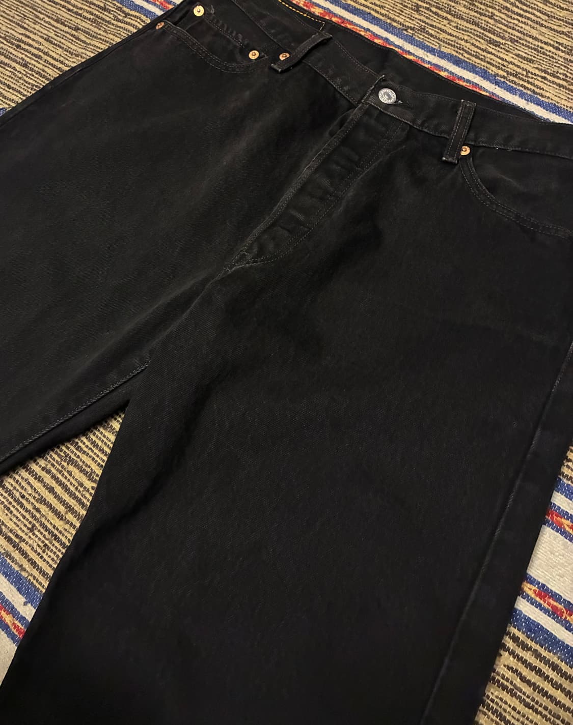 (34~35)00s Levis 리바이스 501 흑청 데님 블랙진 청바지 상품이미지2