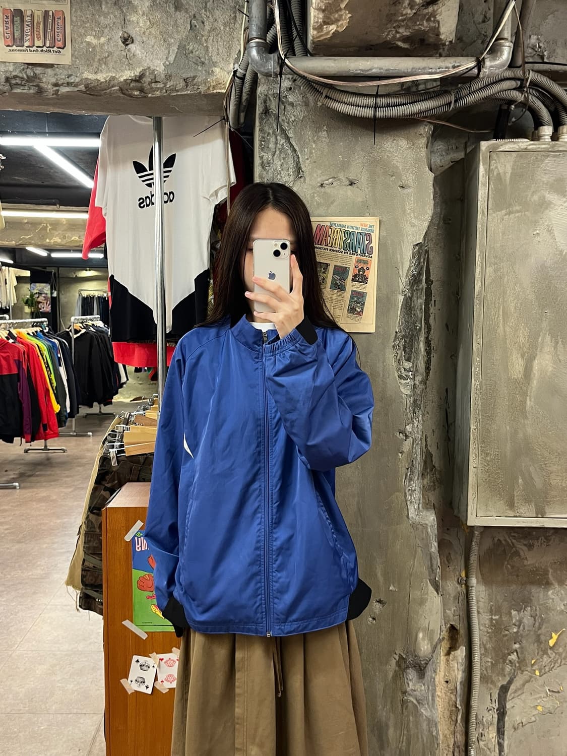 나이키 00s 스우시 폴리 바람막이 블루 L #csz1292  상품이미지2