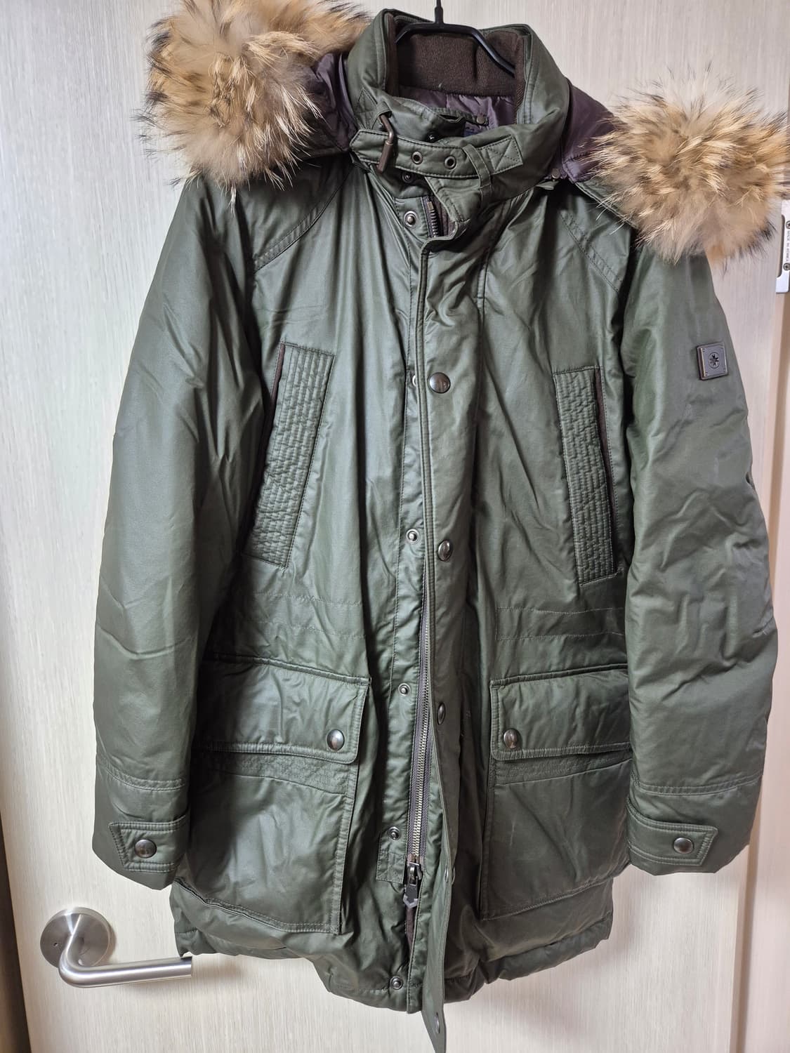 맨온더분 폭스퍼 코팅다운 46 패딩자켓 100  상품이미지2